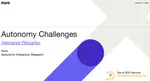 Autonomy Challenges